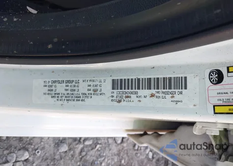 2012 Chrysler 200 Limited from USA, damaged, VIN 1C3CCBCBXCN302369